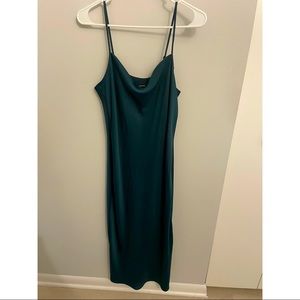Banana Republic Forest Green Slip Dress